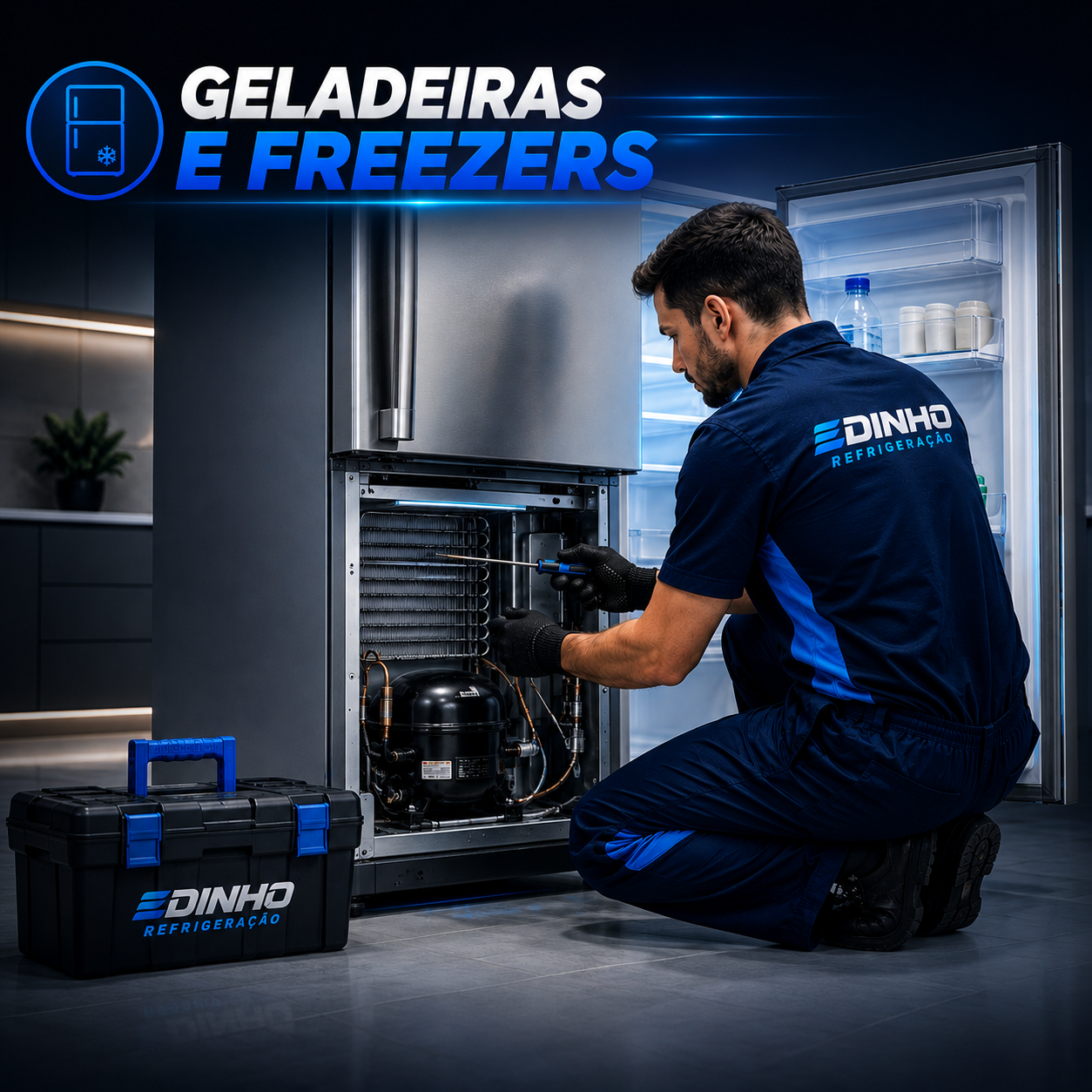 Serviço realizado por Edinho Refrigeração